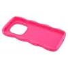 Coque arrière en silicone Phonesta Wavy pour Xiaomi Redmi Note 14 Pro 4G - Hot Pink 6