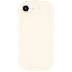 Coque arrière en silicone Phonesta Wavy pour Apple iPhone 17e/16e - Beige