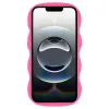 Coque arrière en silicone Phonesta Wavy pour Apple iPhone 17e/16e - Hot Pink 3