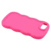 Coque arrière en silicone Phonesta Wavy pour Apple iPhone 17e/16e - Hot Pink 5