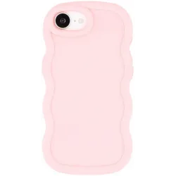 Coque arrière en silicone Phonesta Wavy pour Apple iPhone 17e/16e - Rose