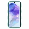 Coque arrière en silicone Phonesta Wavy pour Samsung Galaxy A15 4G/5G - Vert menthe 2