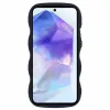 Coque arrière en silicone Phonesta Wavy pour Samsung Galaxy A15 4G/5G - Noir 2