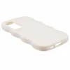 Coque arrière en silicone Phonesta Wavy pour Samsung Galaxy A35 - Beige 4