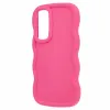 Coque arrière en silicone Phonesta Wavy pour Samsung Galaxy A35 - Hot Pink 2