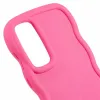 Coque arrière en silicone Phonesta Wavy pour Samsung Galaxy A35 - Hot Pink 5