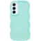 Coque arrière en silicone Phonesta Wavy pour Samsung Galaxy A35 - Vert menthe