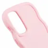 Coque arrière en silicone Phonesta Wavy pour Samsung Galaxy A35 - Rose 6