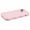 Coque arrière en silicone Phonesta Wavy pour Apple iPhone 15 - Rose 5