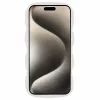 Coque arrière en silicone Phonesta Wavy pour Apple iPhone 15 Pro - Beige 2