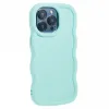 Coque arrière en silicone Phonesta Wavy pour Apple iPhone 15 Pro - Vert menthe 3