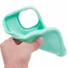 Coque arrière en silicone Phonesta Wavy pour Apple iPhone 15 Pro Max - Vert menthe 7