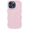 Coque arrière en silicone Phonesta Wavy pour Apple iPhone 15 Pro Max - Rose