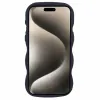 Coque arrière en silicone Phonesta Wavy pour Apple iPhone 15 Pro Max - Noir 2