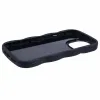 Coque arrière en silicone Phonesta Wavy pour Apple iPhone 15 Pro Max - Noir 4