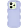 Coque arrière en silicone Phonesta Wavy pour Xiaomi Redmi Note 14 4G - Violet