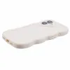 Coque arrière en silicone Phonesta Wavy pour Apple iPhone 17 - Beige 5