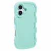 Coque arrière en silicone Phonesta Wavy pour Apple iPhone 17 - Vert menthe 2