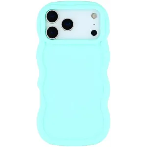 Coque arrière en silicone Phonesta Wavy pour Apple iPhone 17 Pro - Vert menthe