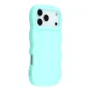Coque arrière en silicone Phonesta Wavy pour Apple iPhone 17 Pro - Vert menthe 2