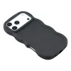 Coque arrière en silicone Phonesta Wavy pour Apple iPhone 17 Pro - Noir 4