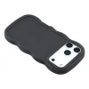 Coque arrière en silicone Phonesta Wavy pour Apple iPhone 17 Pro - Noir 5
