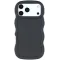 Coque arrière en silicone Phonesta Wavy pour Apple iPhone 17 Pro Max - Noir