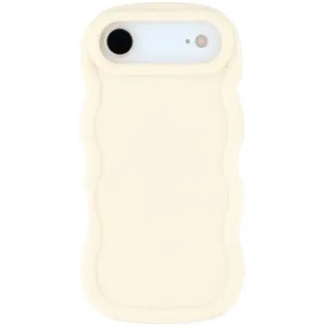 Coque arrière en silicone Phonesta Wavy pour Apple iPhone Air - Beige