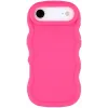 Coque arrière en silicone Phonesta Wavy pour Apple iPhone Air - Hot Pink 0