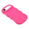 Coque arrière en silicone Phonesta Wavy pour Apple iPhone Air - Hot Pink 3