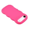 Coque arrière en silicone Phonesta Wavy pour Apple iPhone Air - Hot Pink 4