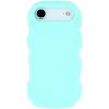 Coque arrière en silicone Phonesta Wavy pour Apple iPhone Air - Vert menthe 0