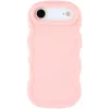 Coque arrière en silicone Phonesta Wavy pour Apple iPhone Air - Rose 0