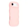 Coque arrière en silicone Phonesta Wavy pour Apple iPhone Air - Rose 1