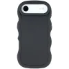 Coque arrière en silicone Phonesta Wavy pour Apple iPhone Air - Noir 0