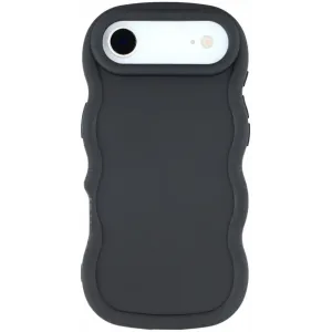 Coque arrière en silicone Phonesta Wavy pour Apple iPhone Air - Noir