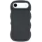 Coque arrière en silicone Phonesta Wavy pour Apple iPhone Air - Noir