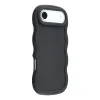 Coque arrière en silicone Phonesta Wavy pour Apple iPhone Air - Noir 1