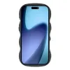 Coque arrière en silicone Phonesta Wavy pour Apple iPhone Air - Noir 2