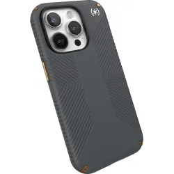 Coque arrière Speck Presidio2 Grip pour Apple iPhone 15 Pro - Gris
