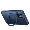 Coque arrière Torras Ostand Pro avec MagSafe pour Apple iPhone 16 Pro - Bleu foncé 3