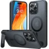 Coque arrière Torras Pstand avec MagSafe pour Apple iPhone 16 Pro - Noir 1