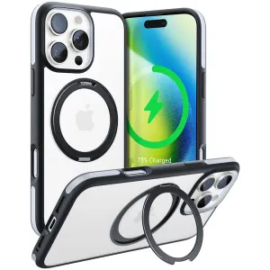 Coque arrière Torras Ostand R Fusion avec MagSafe pour Apple iPhone 16 Pro - Noir