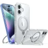 Coque arrière Torras Ostand Spin avec MagSafe pour Apple iPhone 16 - Transparent 0