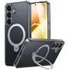 Coque arrière Torras Ostand Spin avec MagSafe pour Samsung Galaxy S25 Plus - Transparent 0