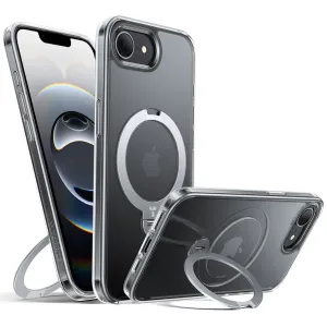 Coque arrière Torras Ostand Spin avec MagSafe pour Apple iPhone 17e/16e - Transparent