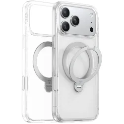 Coque arrière Torras Ostand Spin avec MagSafe pour Apple iPhone 17 Pro - Transparent