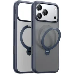Coque arrière Torras Ostand Spin avec MagSafe pour Apple iPhone 17 Pro Max - Bleu foncé