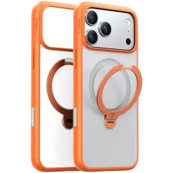 Coque arrière Torras Ostand Spin avec MagSafe pour Apple iPhone 17 Pro Max - Orange