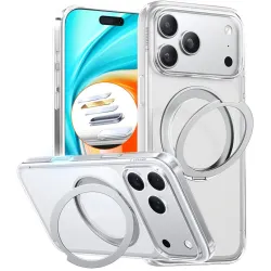 Coque arrière Torras Ostand Pro avec MagSafe pour Apple iPhone 17 Pro Max - Transparent